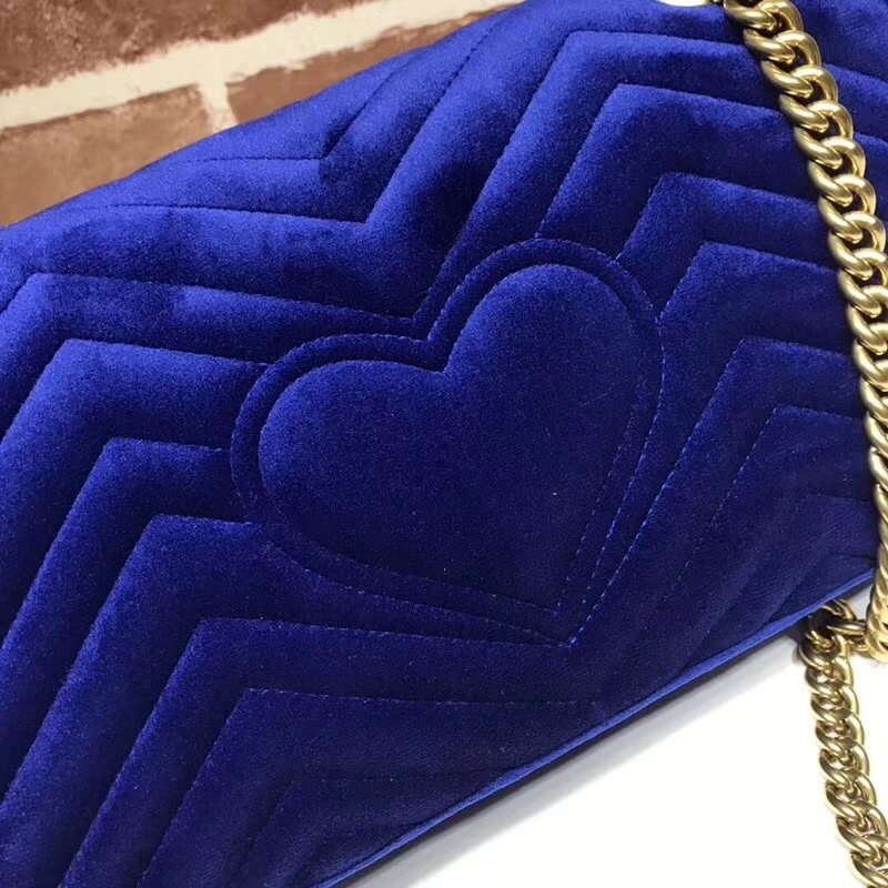 Replica Gucci Gg Marmont Velvet Shoulder Bag 443497