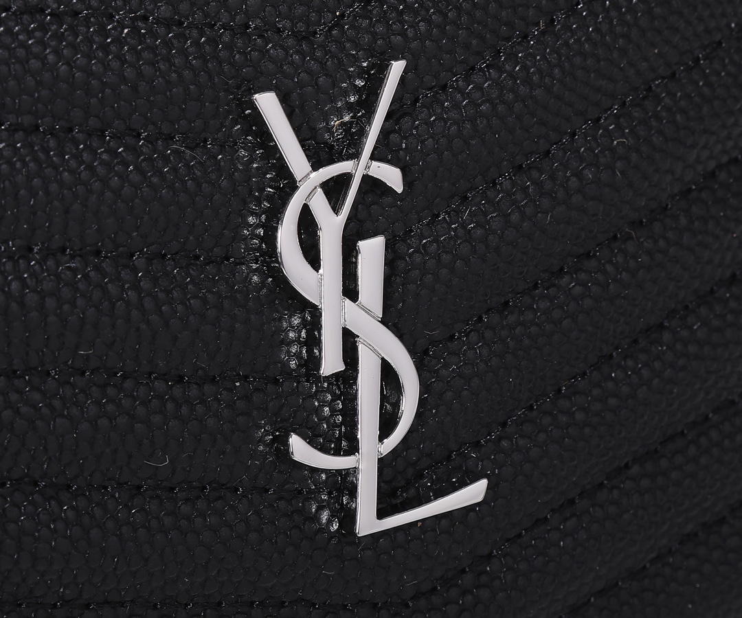 Replica Ysl Lou Mini Bag Black/Silver Hardware