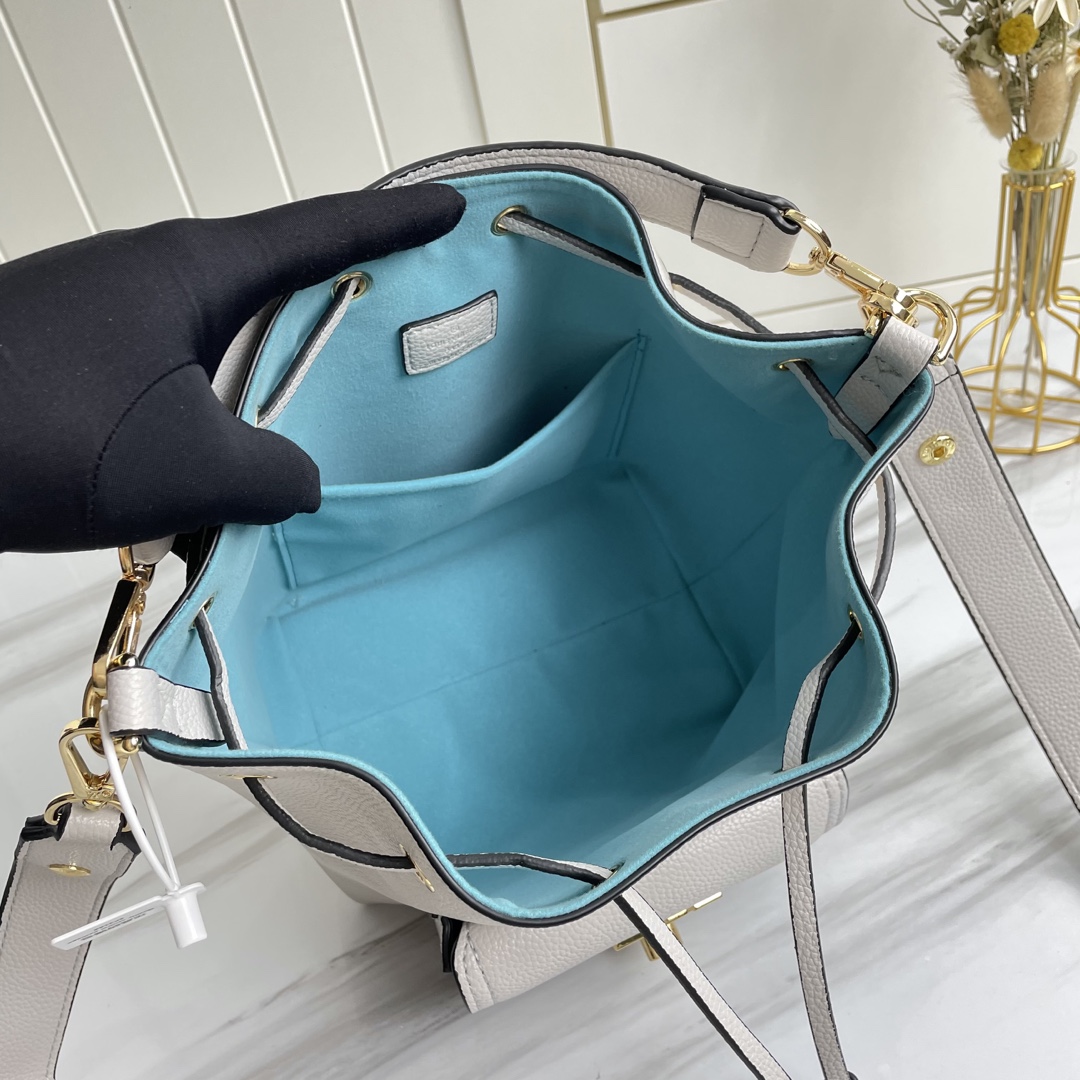 Replica Louis Vuitton Lockme Bucket Black/Brown/Grey