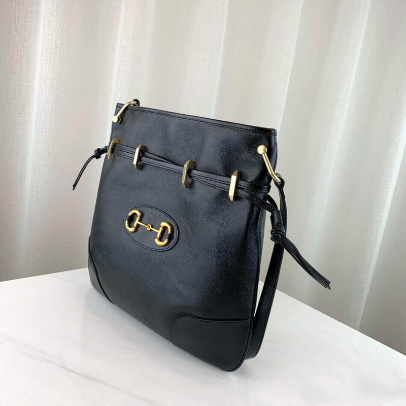 Replica Gucci 1955 Horsebit Tanned Leather Messenger Bag 602089
