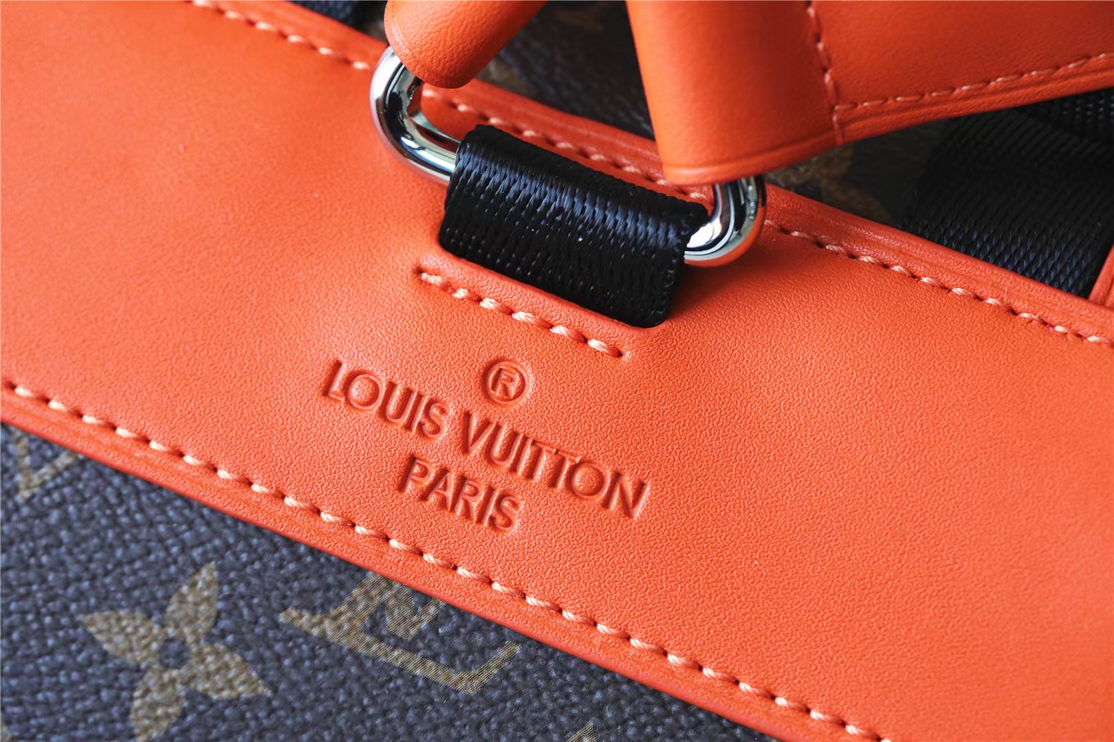 Replica Louis Vuitton Christopher MM Monogram backpack for mens Orange M46814