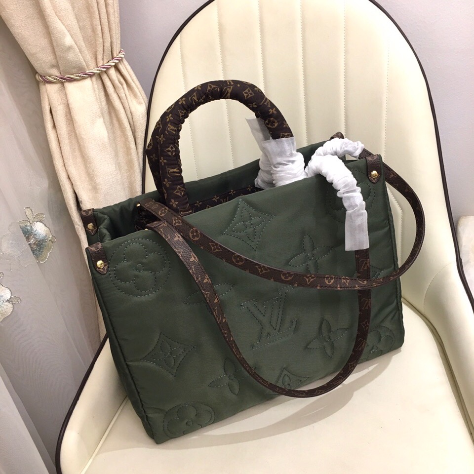 Replica Louis Vuitton Onthego Gm Tote Bag- Green