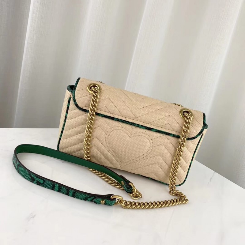 Replica Gucci Online Exclusive Gg Marmont Raffia Small Shoulder Bag 443497