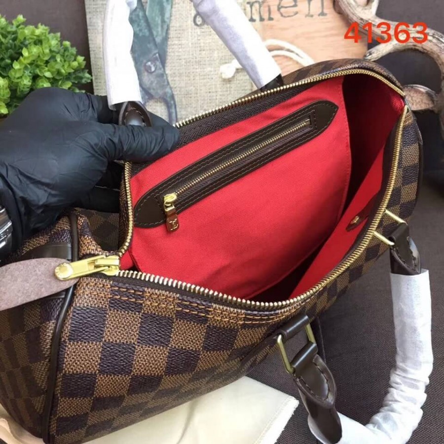 Replica Louis Vuitton Damier Ebene Canvas Speedy 35 N41363