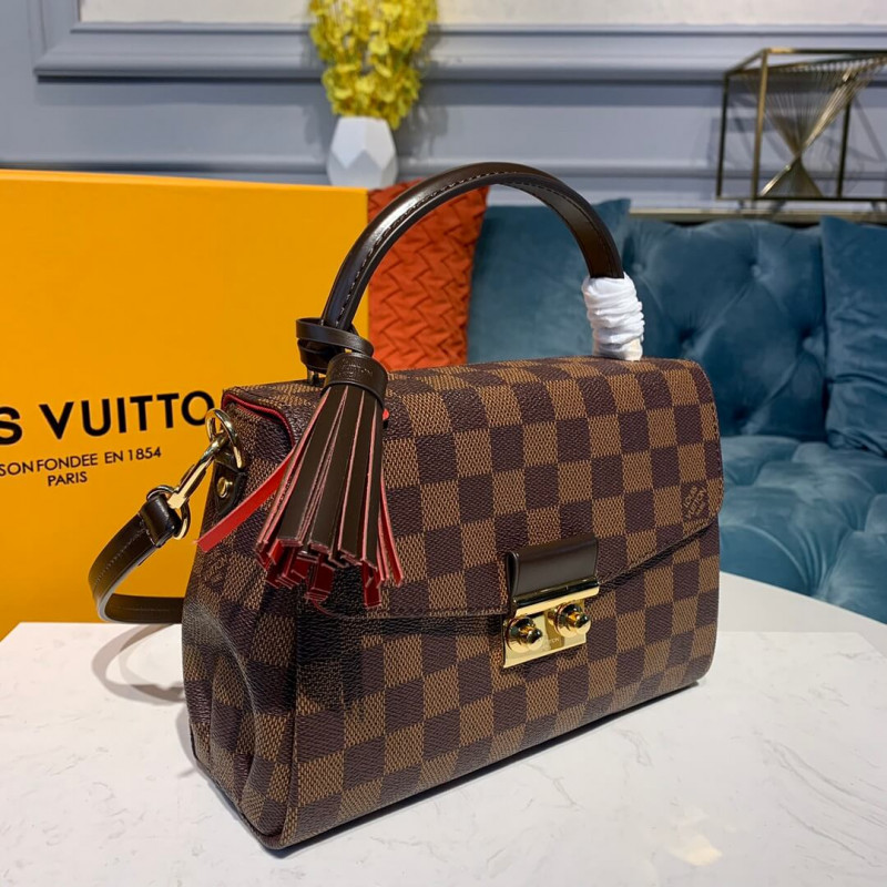 Replica Louis Vuitton Damier Ebene Canvas Croisette N53000