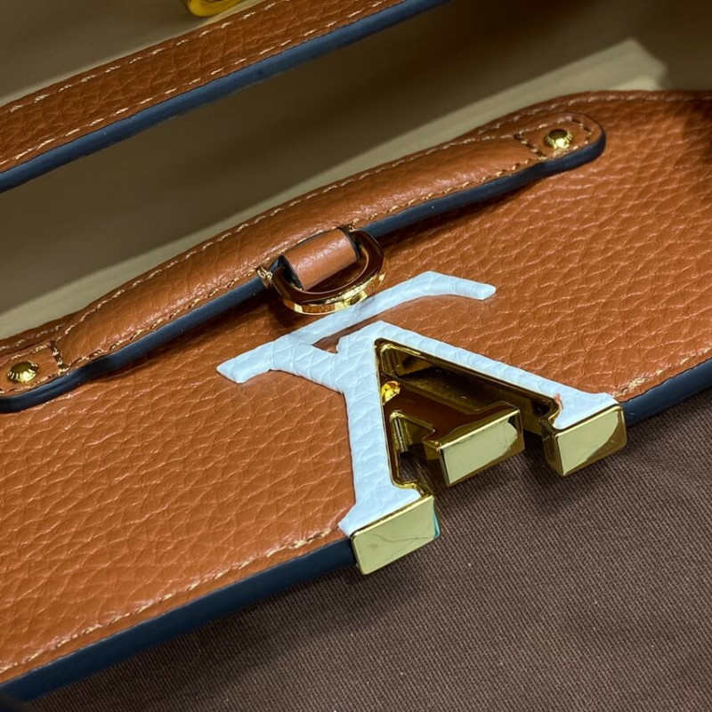 Replica Louis Vuitton Capucines Bb M59266 Gold/Noir