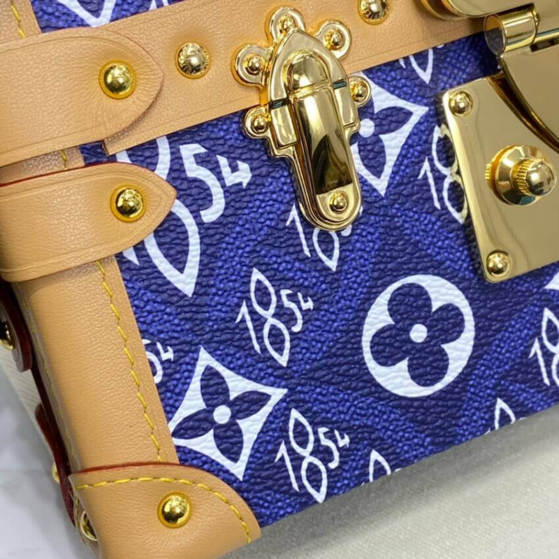 Replica Louis Vuitton Since 1854 Petite Malle M57212 Blue