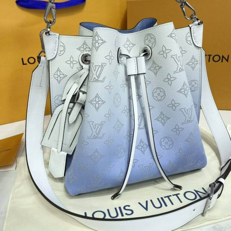 Replica Louis Vuitton Muria Bag Gradient Blue Mahina Leather M57853