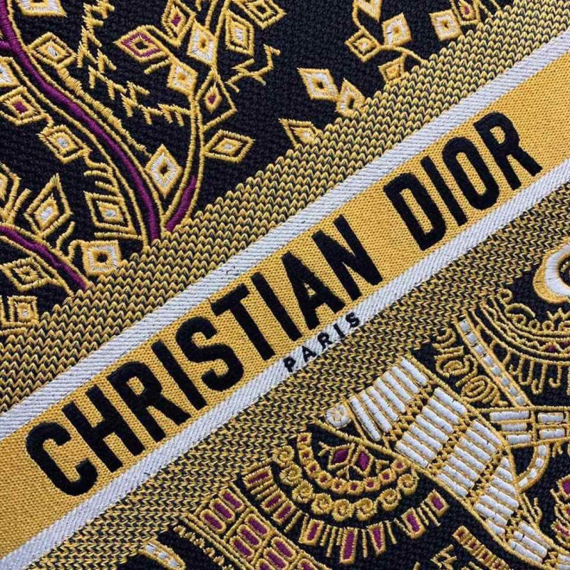 Replica Christian Dior Animals Monkey Embroidered Book Tote M1286 Brown