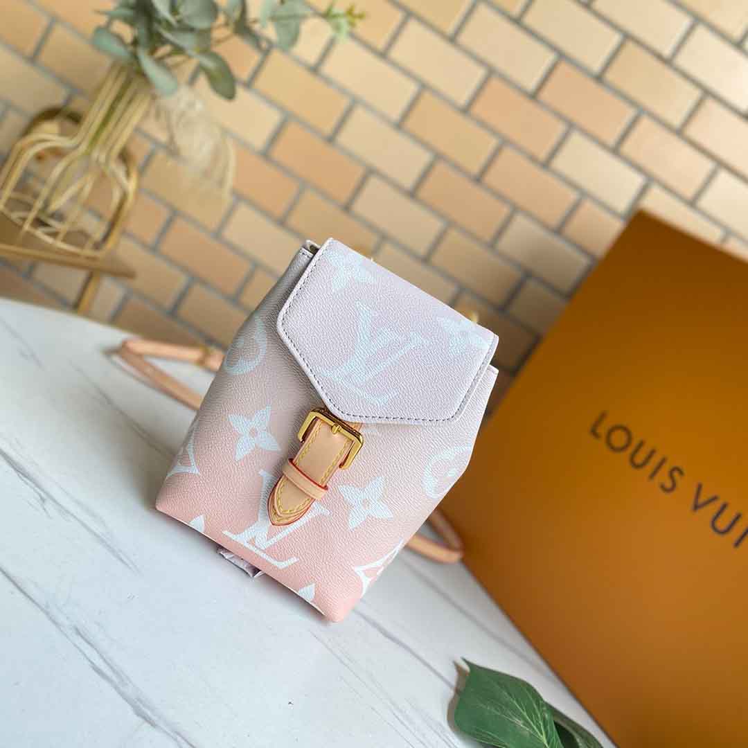 Replica Louis Vuitton Tiny Backpack M45764 Pink/Blue