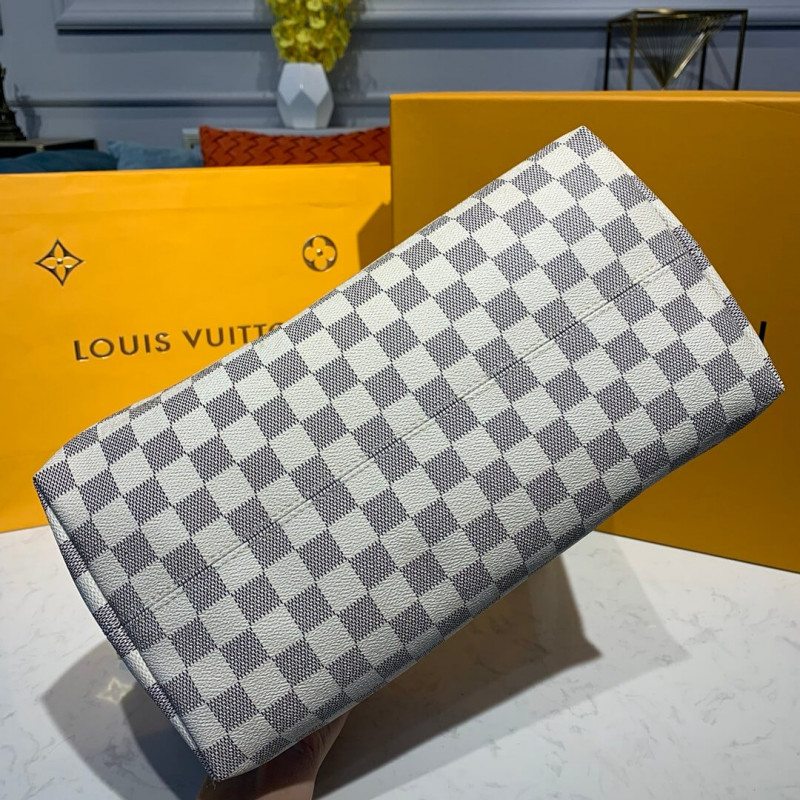 Replica Louis Vuitton Damier Azur Canvas Iena Mm N44040