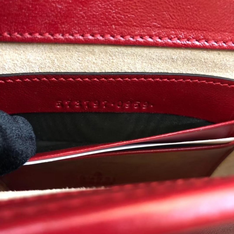 Replica Gucci Smooth Leather Rajah Mini Bag 573797