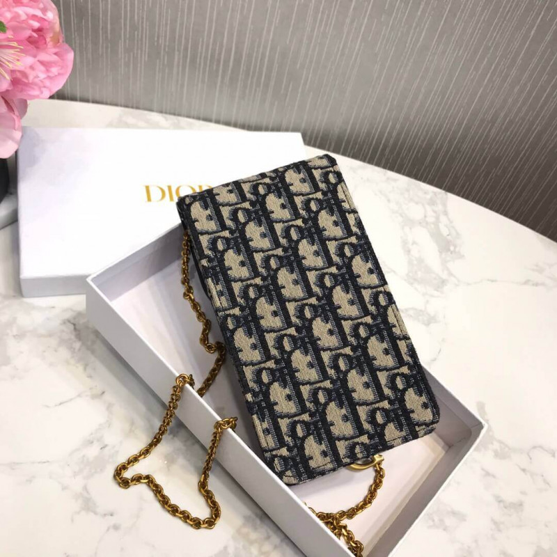 Replica Christian Dior Oblique Saddle Chain For Phone M019