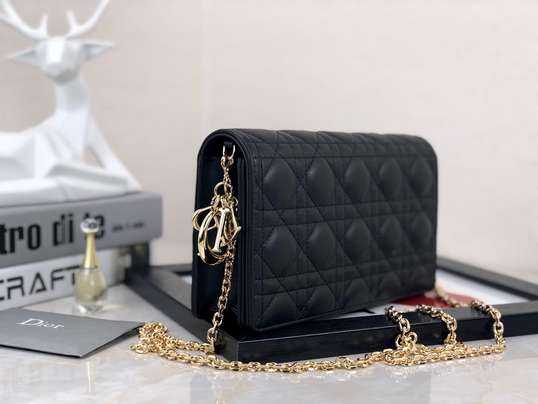 Replica Dior Lady Pouch Black/Pink