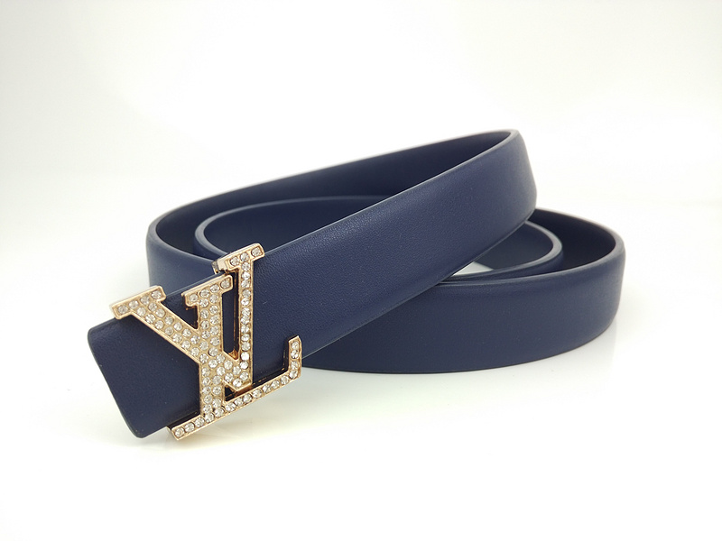 Replica Louis Vuitton Belt L187-75 25Mm Blue