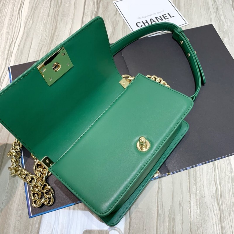 Replica Chanel Calfskin Small Boy Chanel Handbag A67085