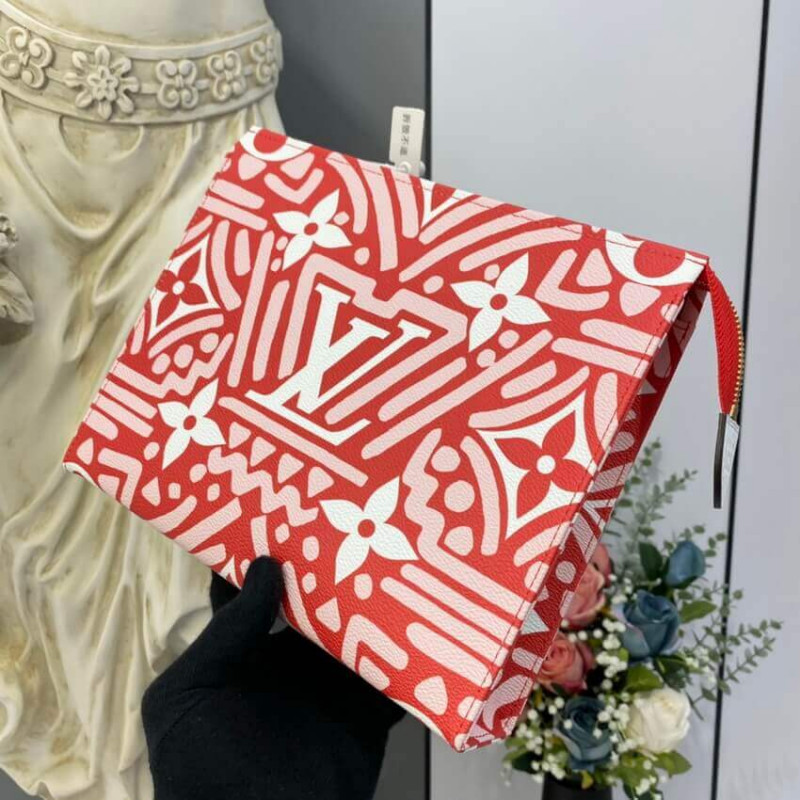 Replica Louis Vuitton Lv Crafty Toiletry Pouch 26 M45476 Red