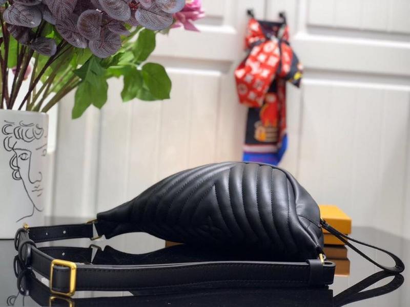 Replica Louis Vuitton New Wave Bumbag Black/White
