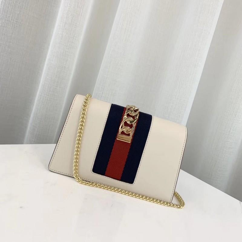 Replica Gucci Sylvie Leather Super Mini Bag 494646