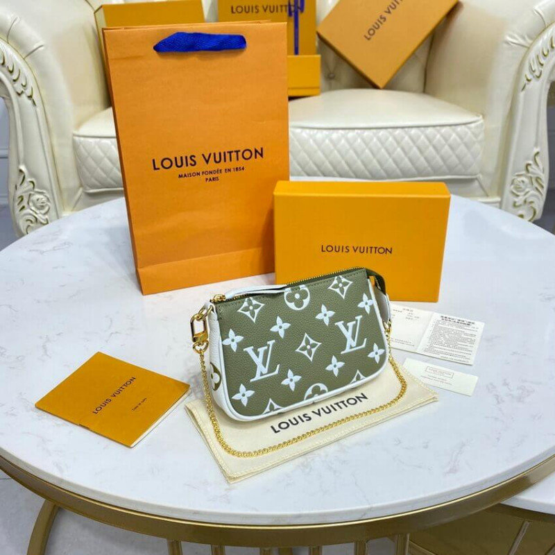 Replica Louis Vuitton Monogram Empreinte Leather Mini Pochette Accessoires M81284