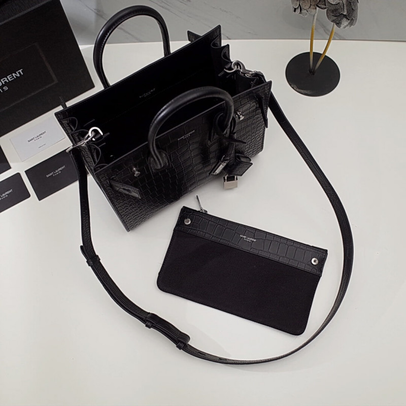 Replica Saint Laurent Sac De Jour Souple Baby In Crocodile Embossed Leather 477477