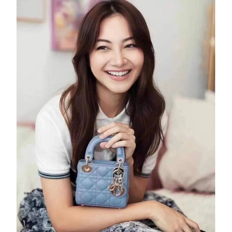 Replica Christian Dior Micro Lady Dior Bag Cannage Lambskin S0856