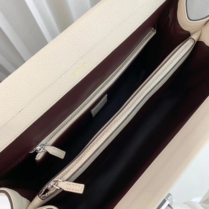 Replica Gucci Zumi Grainy Leather Medium Top Handle Bag 564714