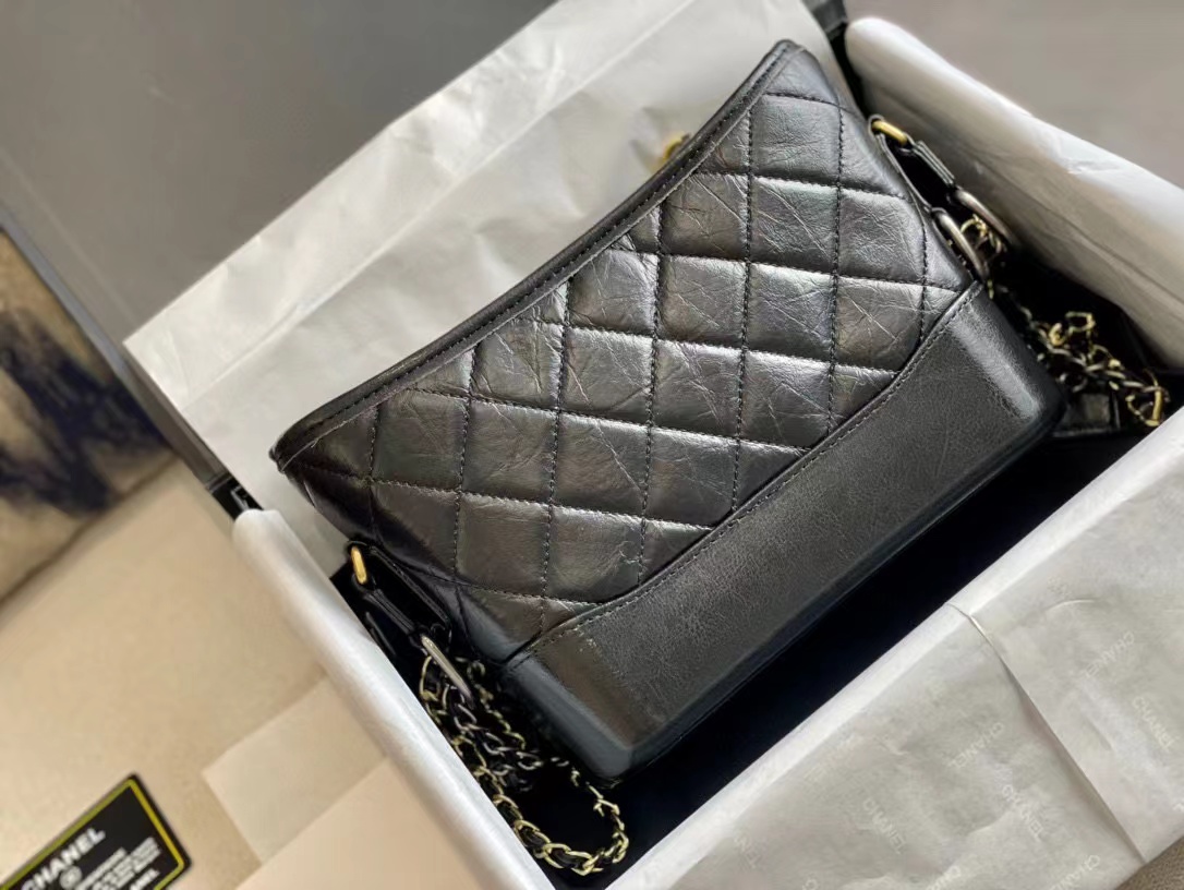 Replica Chanel Gabrielle Small Hobo Bag A91810 Black