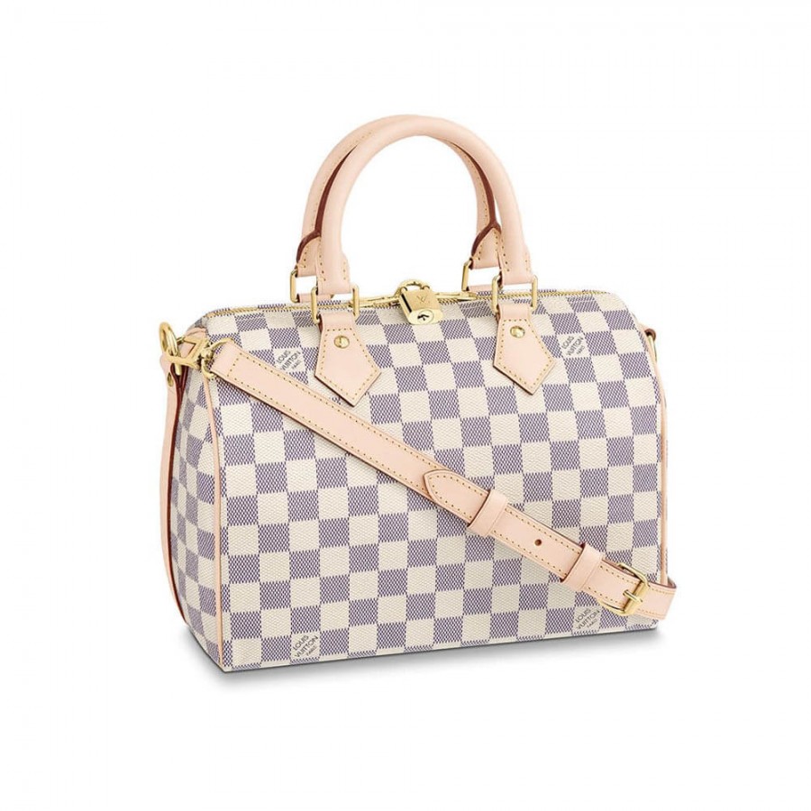 Replica Louis Vuitton Damier Azur Canvas Speedy Bandouliere 25 N41374