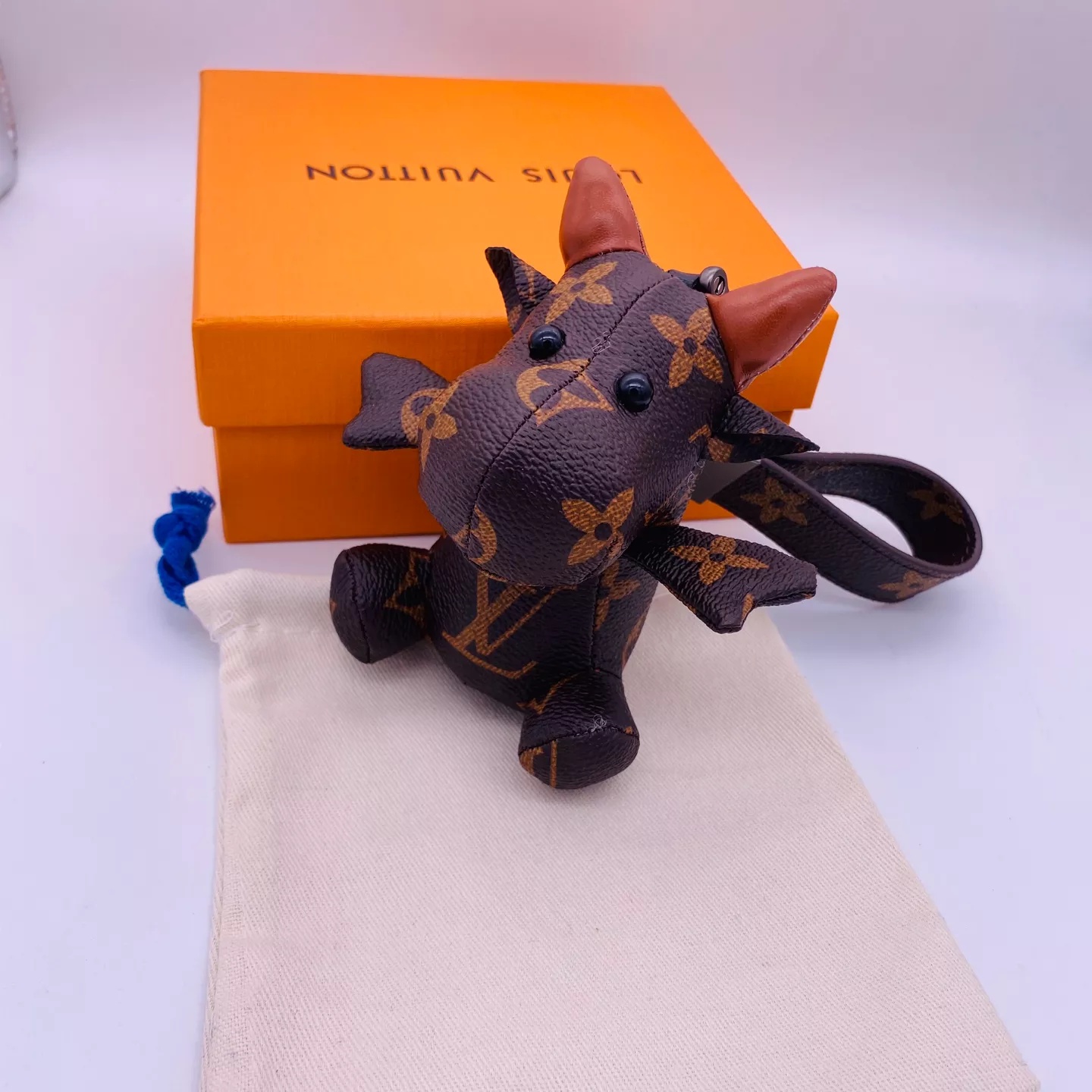 Replica Louis Vuitton Cute Cow Bag Charm And Key Holder