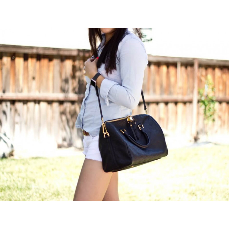 Replica Louis Vuitton Monogram Empreinte Speedy Bandouliere 30 M42406