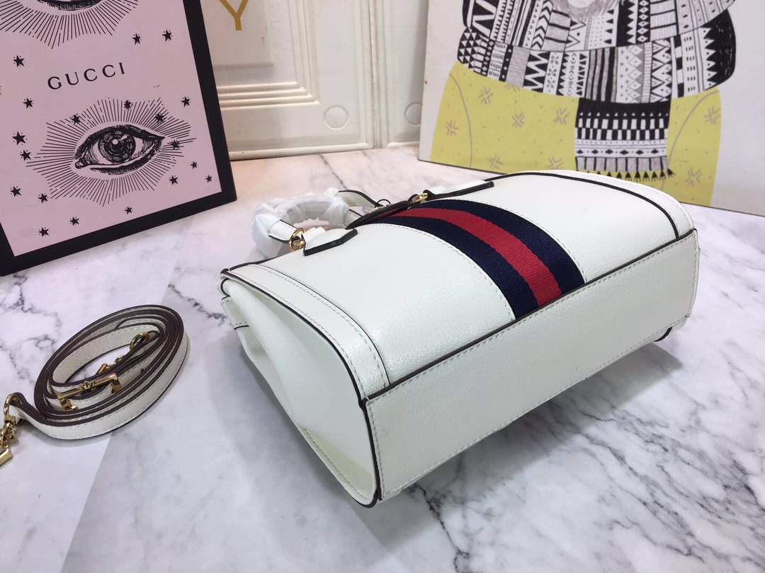 Replica Gucci Ophidia Small Tote Bag Black/White