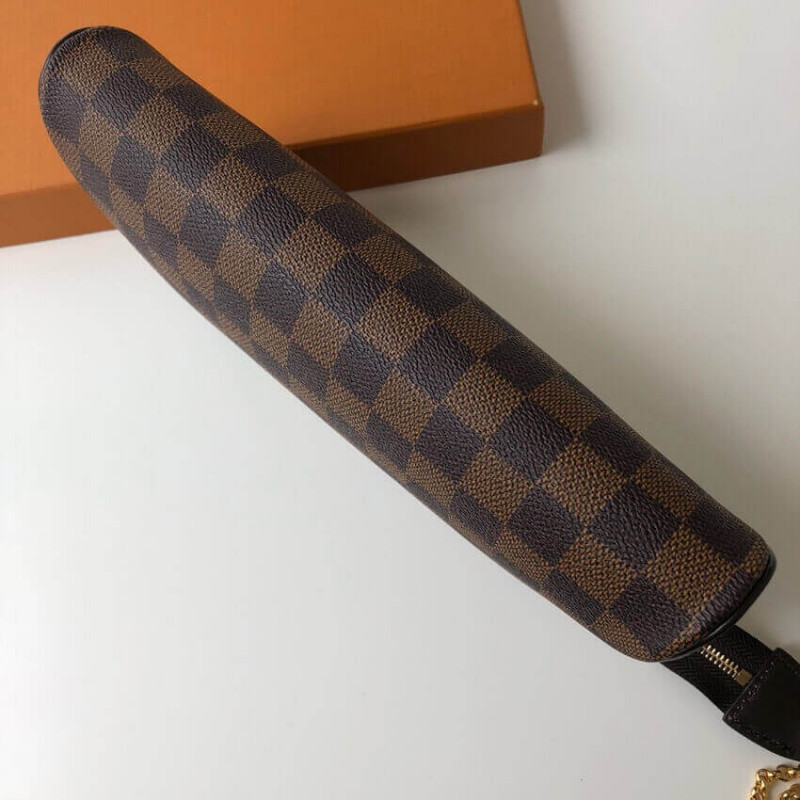 Replica Louis Vuitton Damier Ebene Canvas Eva Clutch N55213