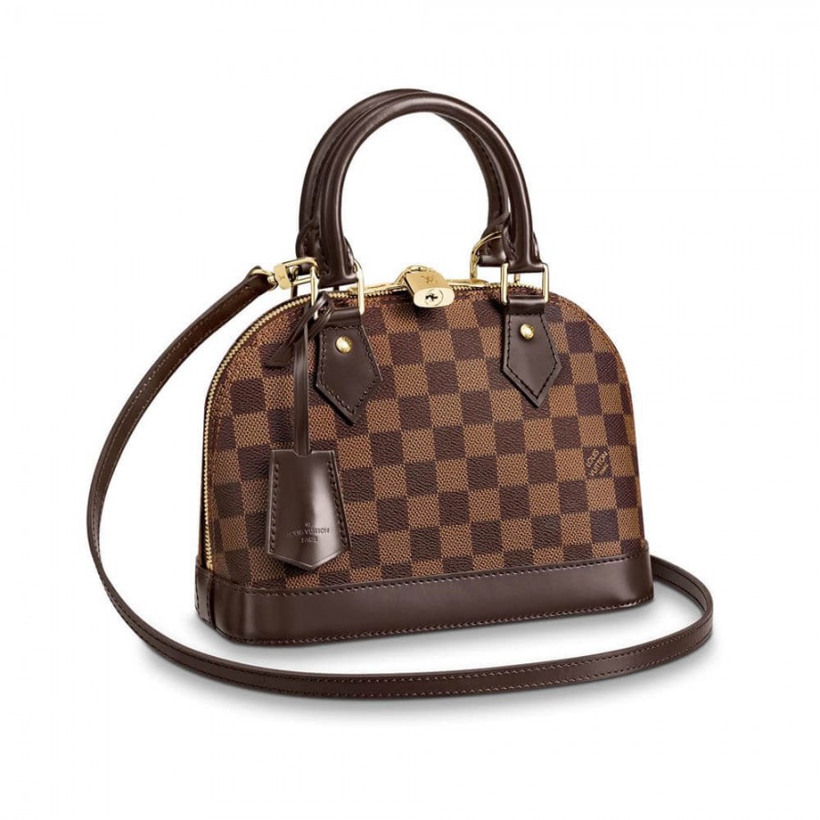 Replica Louis Vuitton Damier Ebene Canvas Alma Bb N41221