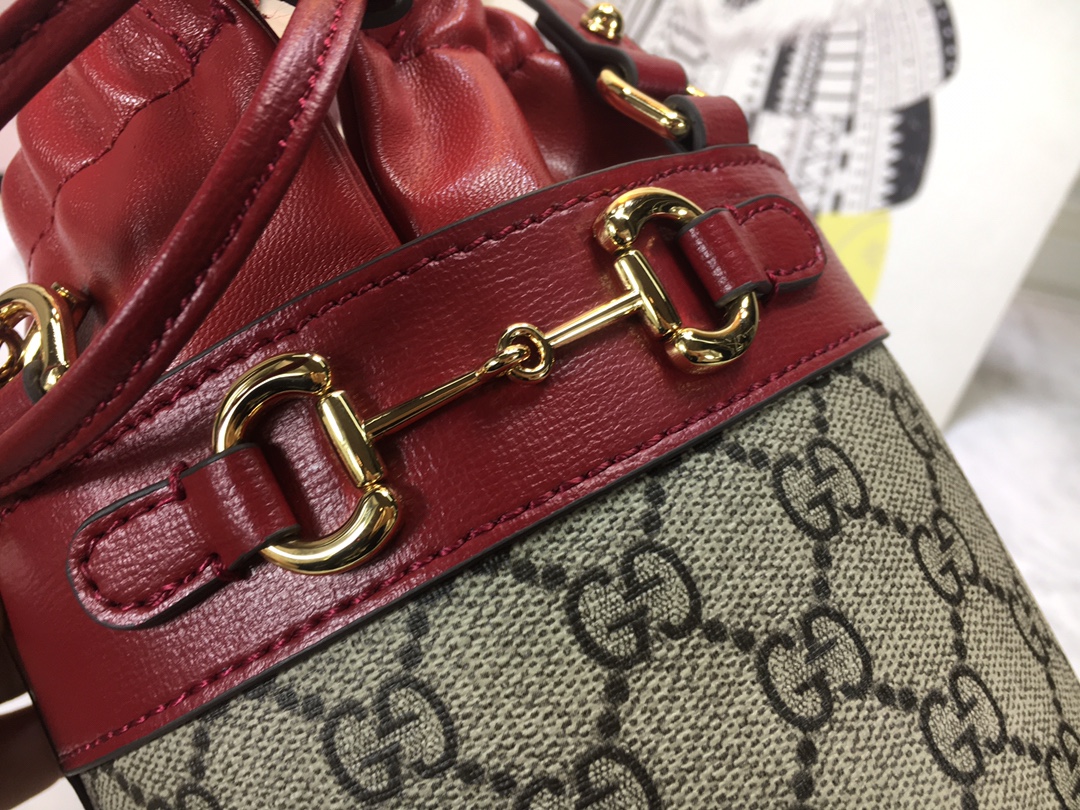 Replica Gucci Horsebit 1955 Small Bucket Bag 637115