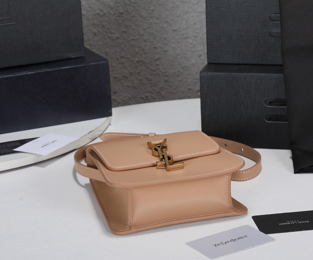 Replica Ysl Kaia North/South Satchel In Vegetable- Black/Beige