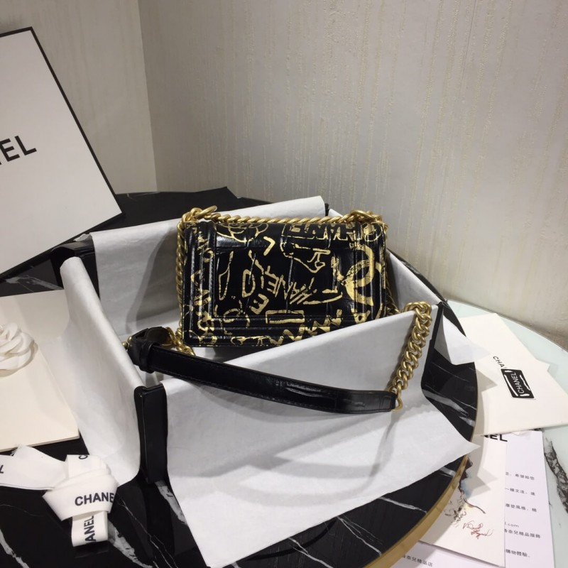 Replica Chanel Small Boy Chanel Handbag A67085 Gold