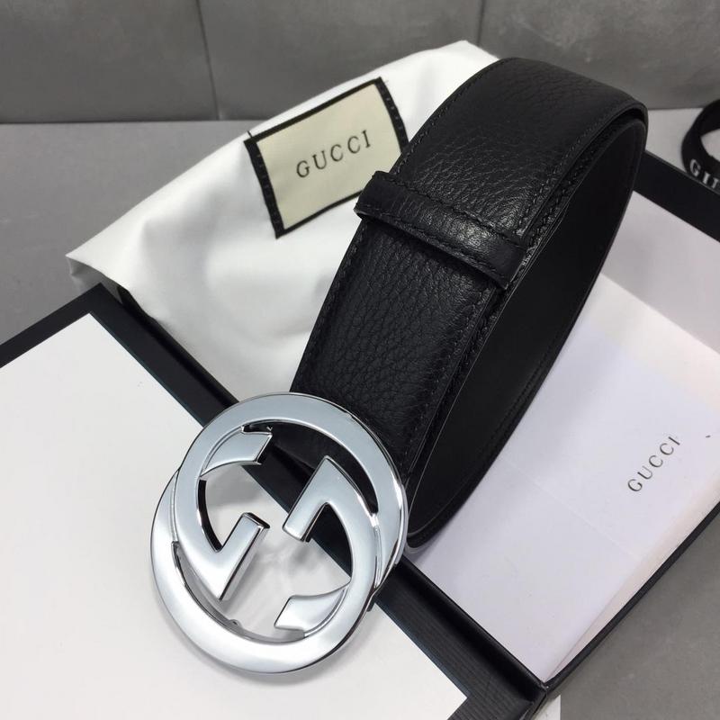Replica Gucci Belt B2-Silver Buckle 40Mm