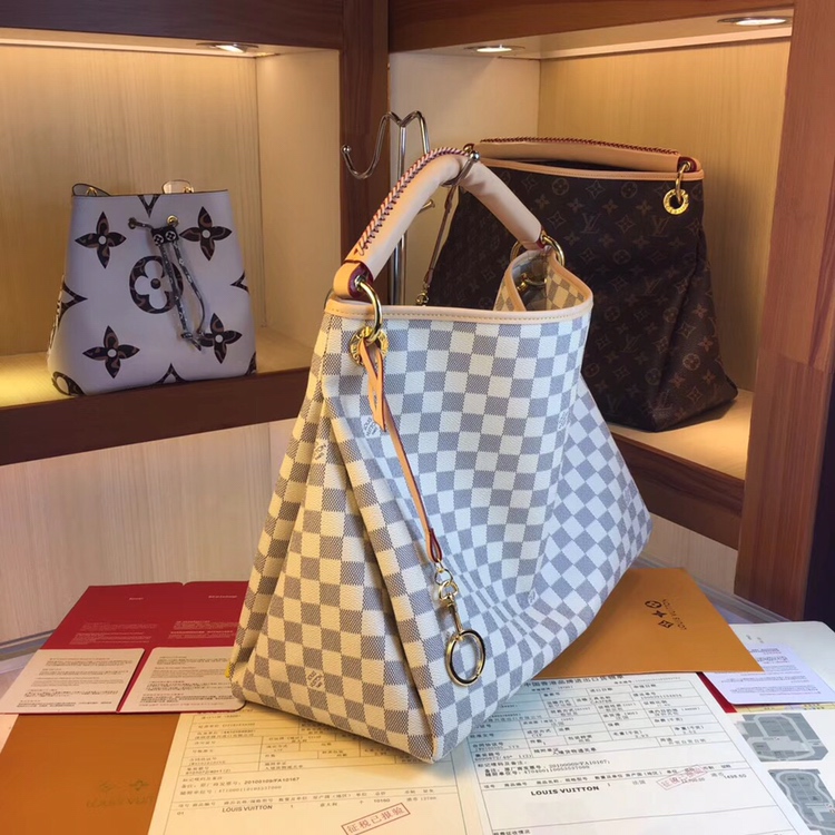 Replica Louis Vuitton Artsy Mm M44869 White/Brown