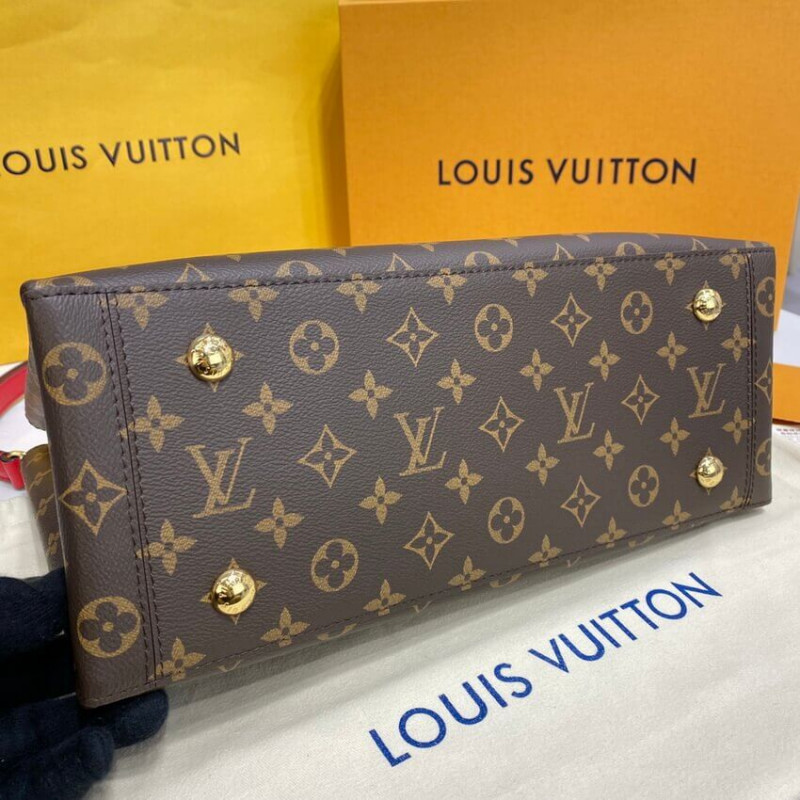 Replica Louis Vuitton Monogram Canvas Flower Tote M43553 Red