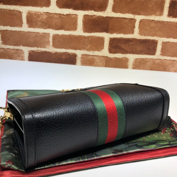 Replica Gucci Ophidia Small Shoulder Bag Black/White