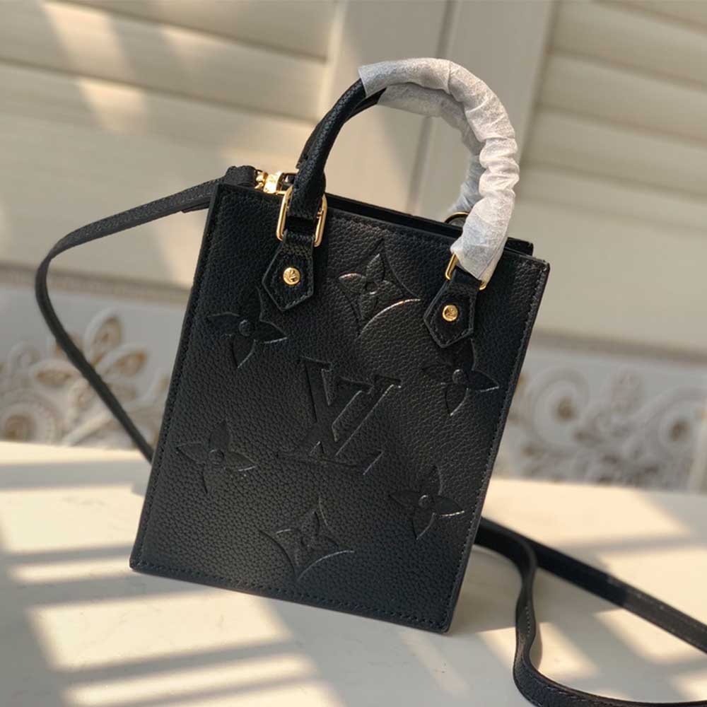 Replica Louis Vuitton Petit Sac Plat M80478 Black/White/Beige
