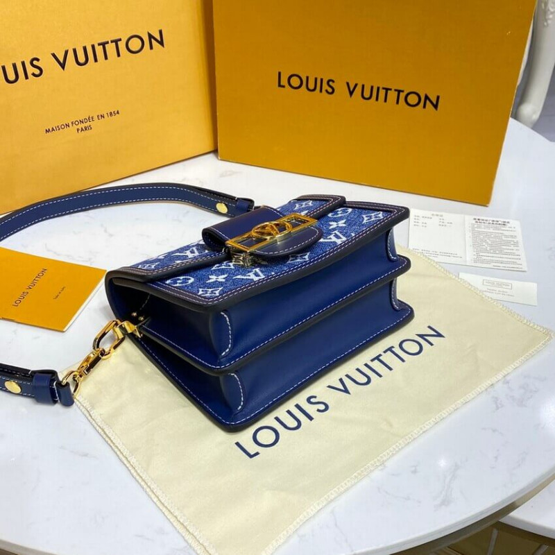 Replica Louis Vuitton Monogram Denim Mini Dauphine M59716