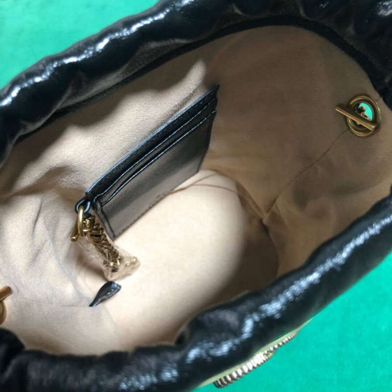 Replica Gucci Gg Marmont Mini Bucket Bag 575163 Beige/Black