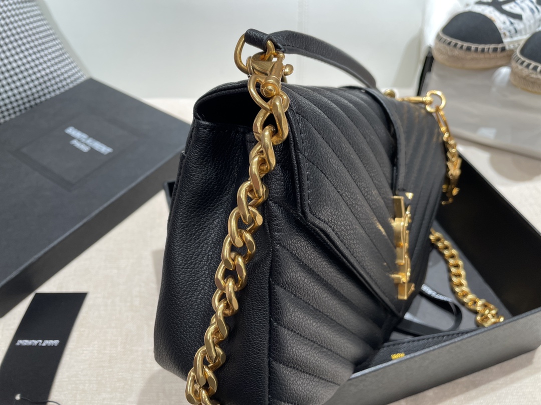 Replica Ysl Envelope Medium Bag In Mix Embossed Leather-Gold