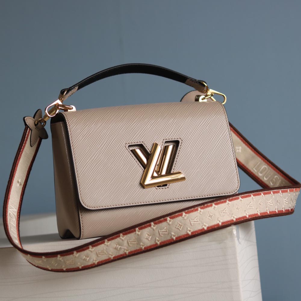 Replica Louis Vuitton Twist Mm M57050 Beige/Black/Pink
