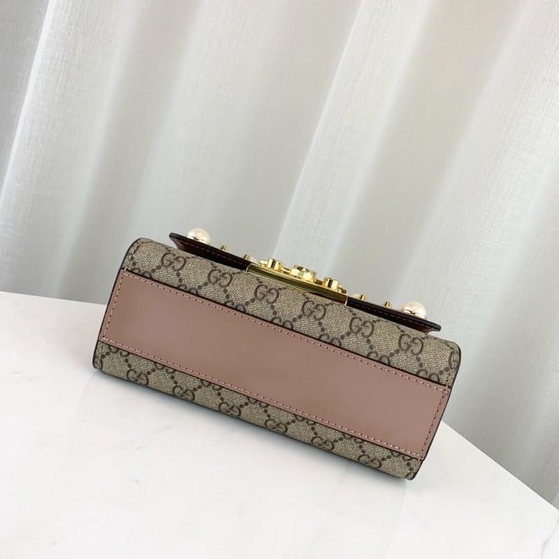 Replica Gucci Padlock Studded Gg Supreme Shoulder Bag 432182