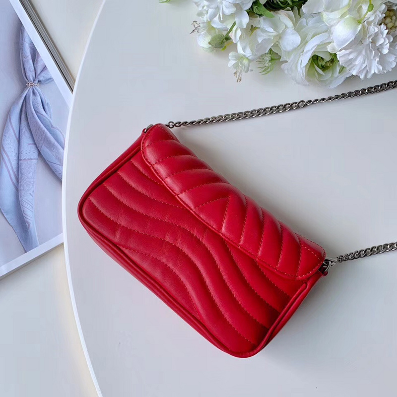 Replica Louis Vuitton New Wave Chain Pochette-M63956 Red