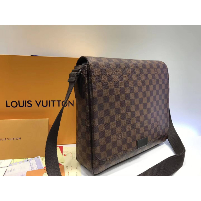 Replica Louis Vuitton Damier Ebene Canvas District Mm N41213