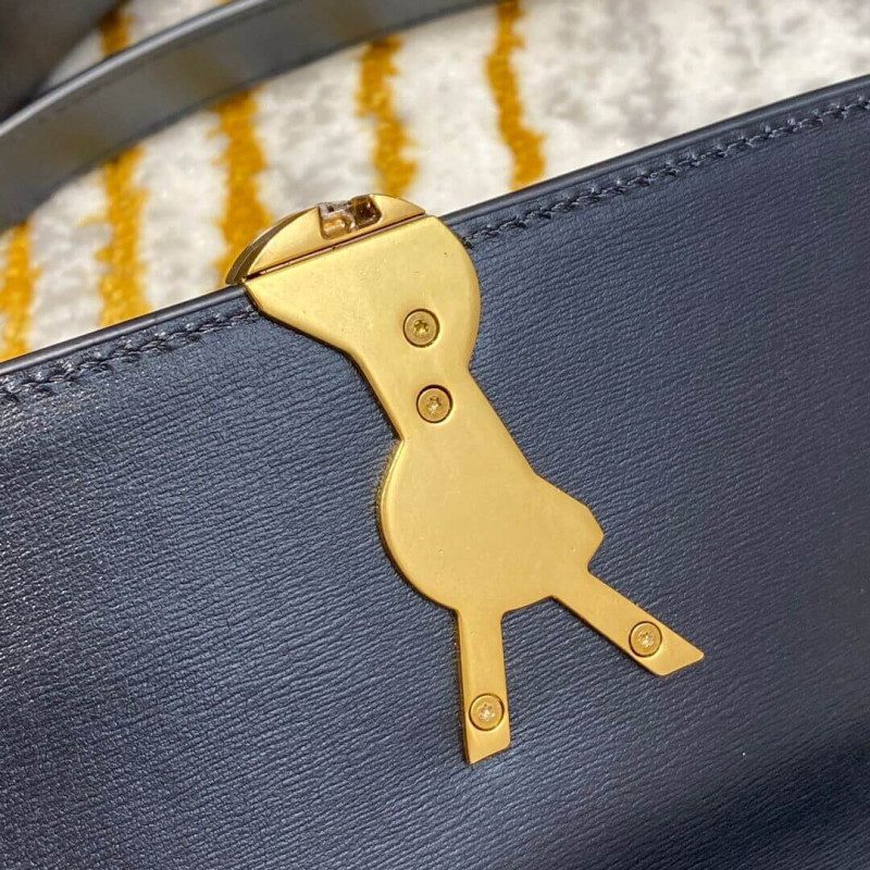 Replica Saint Laurent Ysl Solferino Small Satchel In Box Leather 634306